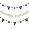 Big Dot of Happiness Roaring 20's - 1920s Art Deco Party Letter Banner Decor - 36 Cutouts & No-Mess Real Gold Glitter Roaring Twenties Banner Letters